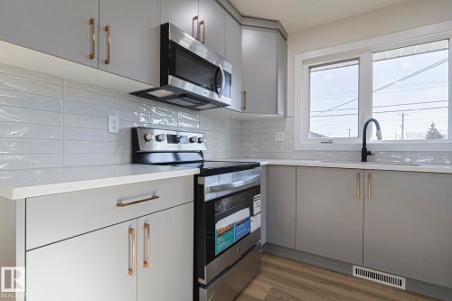 13319 Delwood Road, Edmonton, AB - Indoor Photo Showing Kitchen With Upgraded Kitchen