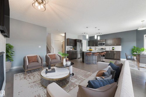 63 Dalquist Bay, Leduc, AB - Indoor Photo Showing Living Room