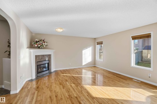 1263 Mcallister Way, Edmonton, AB - Indoor With Fireplace