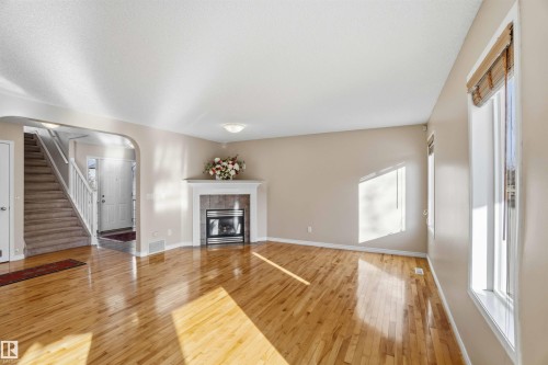 1263 Mcallister Way, Edmonton, AB - Indoor Photo Showing Other Room With Fireplace