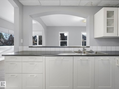 4315 52 Street, Wetaskiwin, AB - Indoor Photo Showing Kitchen With Double Sink