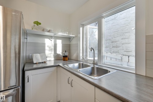 11227 69 Street, Edmonton, AB - Indoor Photo Showing Kitchen With Double Sink