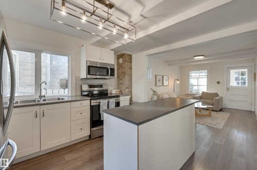11227 69 Street, Edmonton, AB - Indoor Photo Showing Kitchen With Double Sink