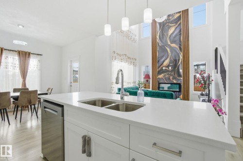 22529 99A Avenue, Edmonton, AB - Indoor Photo Showing Kitchen With Double Sink