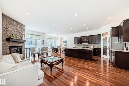 6107 Maynard Crescent, Edmonton, AB - Indoor With Fireplace