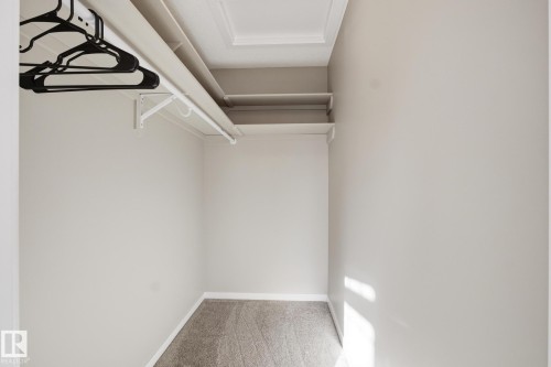 Walk in closet featuring light carpet - 893 Ebbers Crescent Nw, Edmonton, AB - Indoor With Storage
