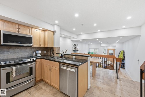 11138 83 Avenue, Edmonton, AB - Indoor Photo Showing Kitchen With Stainless Steel Kitchen With Double Sink