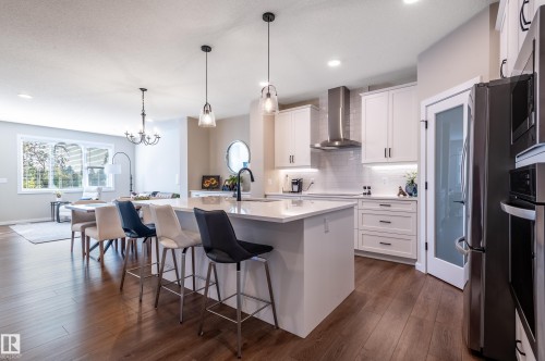 179 Redwing Wynd, St. Albert, AB - Indoor Photo Showing Kitchen With Upgraded Kitchen