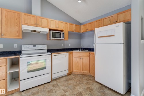 409 151 Edwards Drive Sw, Edmonton, AB - Indoor Photo Showing Kitchen With Double Sink
