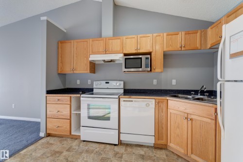 409 151 Edwards Drive Sw, Edmonton, AB - Indoor Photo Showing Kitchen With Double Sink