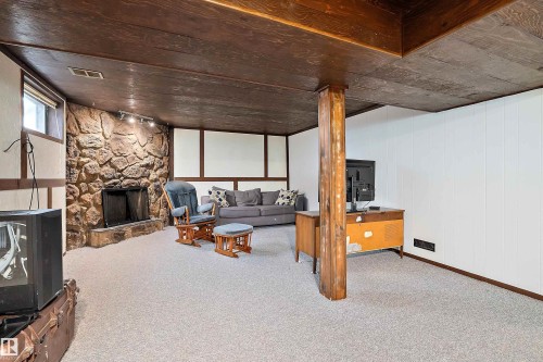 5546 Centennial Drive, Wetaskiwin, AB - Indoor With Fireplace