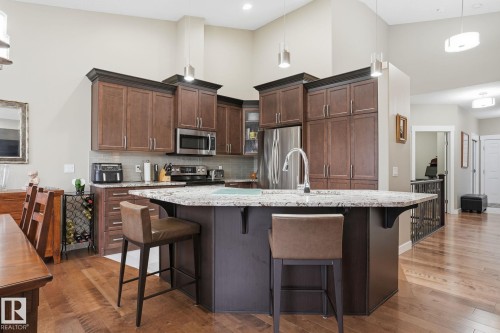 12 3090 Cameron Heights Way, Edmonton, AB - Indoor Photo Showing Kitchen With Upgraded Kitchen