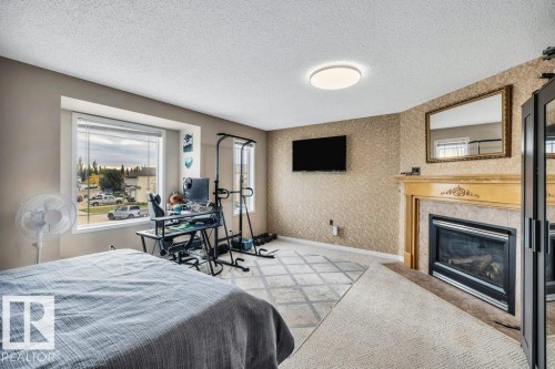 3740 29 Street, Edmonton, AB - Indoor Photo Showing Other Room With Fireplace