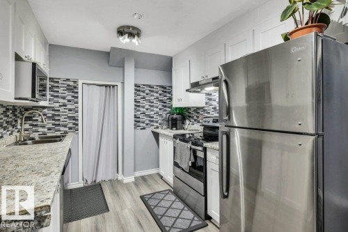 3740 29 Street, Edmonton, AB - Indoor Photo Showing Kitchen With Double Sink With Upgraded Kitchen