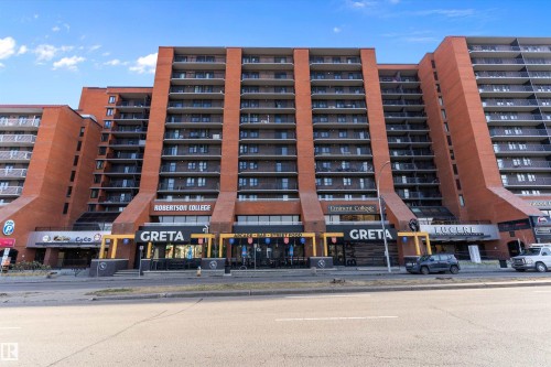 408 10145 109 Street, Edmonton, AB - Outdoor With Balcony With Facade