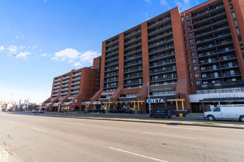 408 10145 109 Street, Edmonton, AB - Outdoor With Balcony With Facade