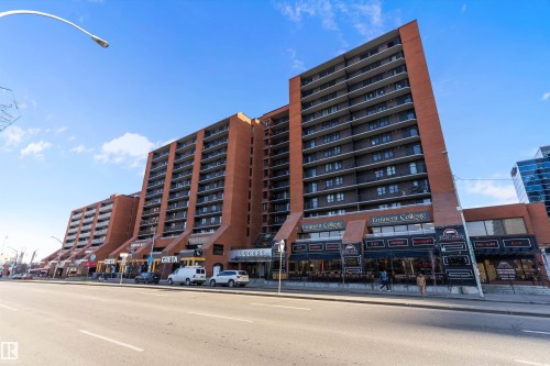 408 10145 109 Street, Edmonton, AB - Outdoor With Balcony With Facade