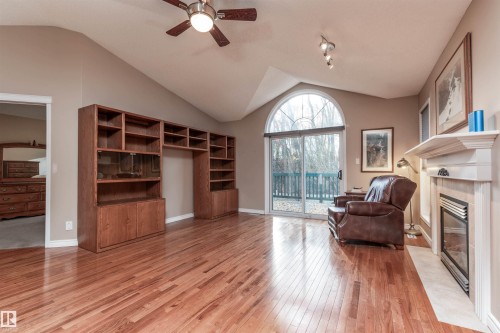 33 Eldorado Drive, St. Albert, AB - Indoor Photo Showing Other Room With Fireplace