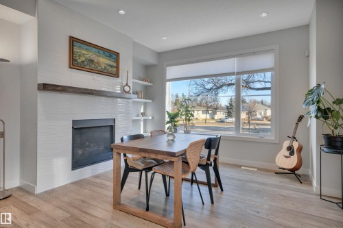 9246 90 Street, Edmonton, AB - Indoor With Fireplace