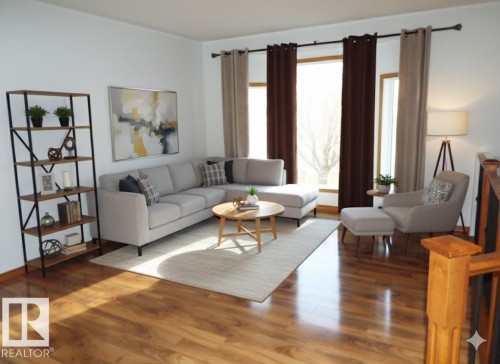 29 Meadowview Drive, Leduc, AB - Indoor Photo Showing Living Room
