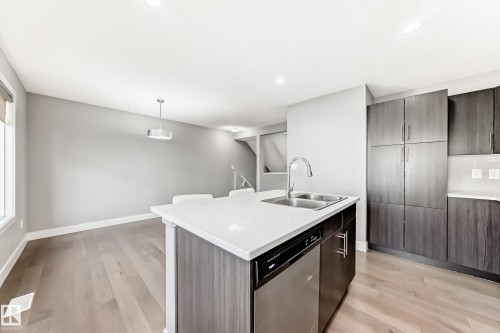 23 2922 Maple Way, Edmonton, AB - Indoor Photo Showing Kitchen With Double Sink