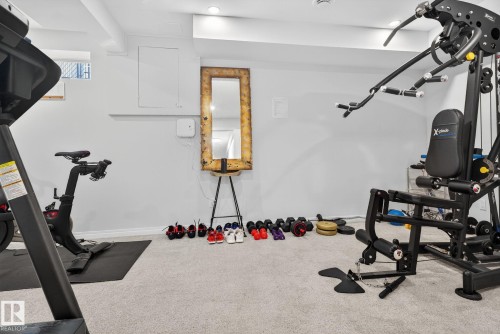 7224 158 Avenue, Edmonton, AB - Indoor Photo Showing Gym Room