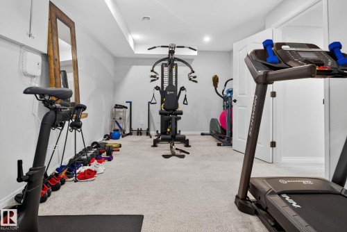 7224 158 Avenue, Edmonton, AB - Indoor Photo Showing Gym Room