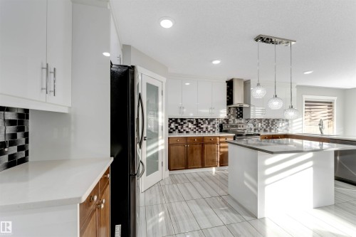 3363 16B Avenue, Edmonton, AB - Indoor Photo Showing Kitchen With Upgraded Kitchen