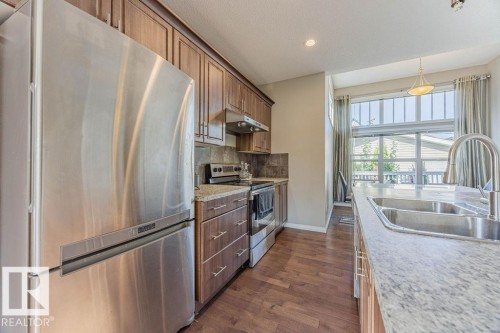 9840 220 Street, Edmonton, AB - Indoor Photo Showing Kitchen With Double Sink