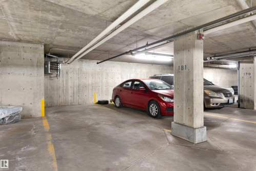 Extra large/long parking space - 111 5951 165 Avenue, Edmonton, AB - Indoor Photo Showing Garage