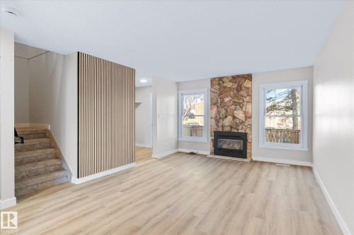 6510 184 Street, Edmonton, AB - Indoor Photo Showing Living Room With Fireplace