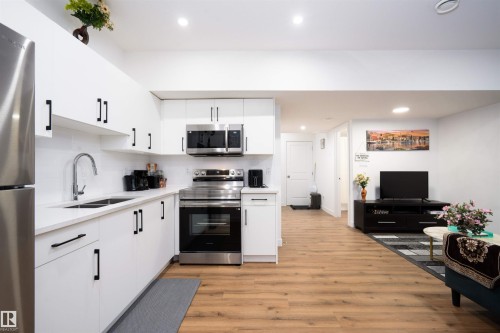 2126 209A Street, Edmonton, AB - Indoor Photo Showing Kitchen With Double Sink