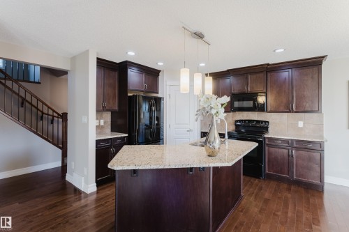 16730 122A Street, Edmonton, AB - Indoor Photo Showing Kitchen With Double Sink
