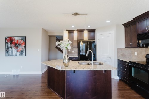 16730 122A Street, Edmonton, AB - Indoor Photo Showing Kitchen With Double Sink With Upgraded Kitchen