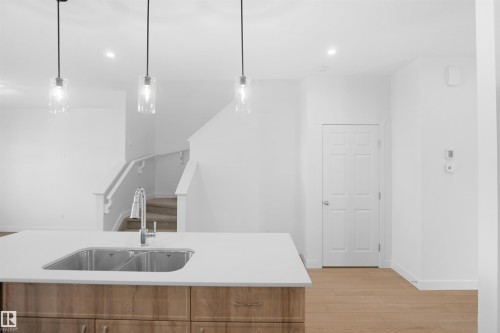 17333 6A Street, Edmonton, AB - Indoor Photo Showing Kitchen With Double Sink