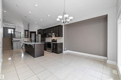 550 Albany Way, Edmonton, AB - Indoor Photo Showing Kitchen With Upgraded Kitchen