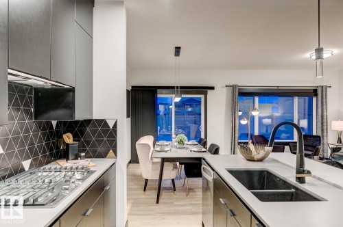 4168 Kinglet Drive, Edmonton, AB - Indoor Photo Showing Kitchen With Double Sink
