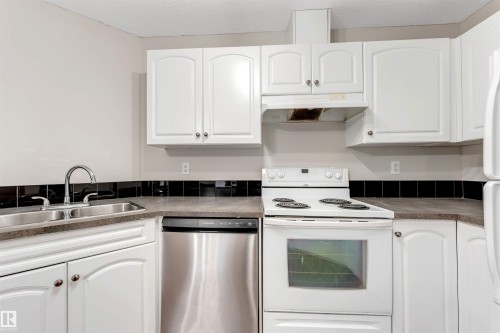 11 150 Edwards Drive, Edmonton, AB - Indoor Photo Showing Kitchen With Double Sink