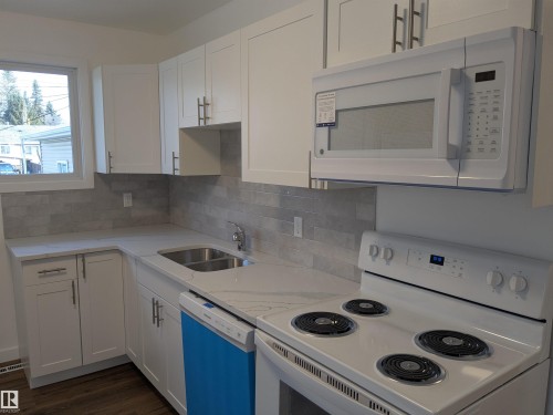 13636 135A Avenue, Edmonton, AB - Indoor Photo Showing Kitchen With Double Sink