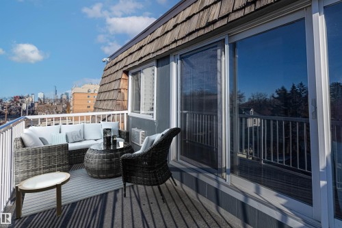 425 8604 Gateway Boulevard, Edmonton, AB - Outdoor With Deck Patio Veranda With Exterior