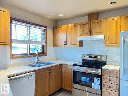 17324 92 Avenue, Edmonton, AB - Indoor Photo Showing Kitchen With Double Sink