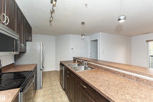 302 17407 99 Avenue, Edmonton, AB - Indoor Photo Showing Kitchen With Double Sink