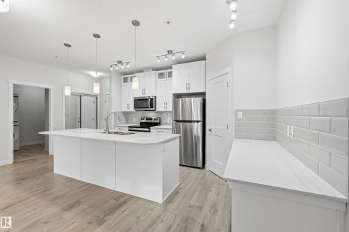 228 812 Welsh Drive, Edmonton, AB - Indoor Photo Showing Kitchen With Stainless Steel Kitchen With Upgraded Kitchen