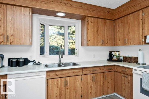 5100 53 Avenue, Stony Plain, AB - Indoor Photo Showing Kitchen With Double Sink