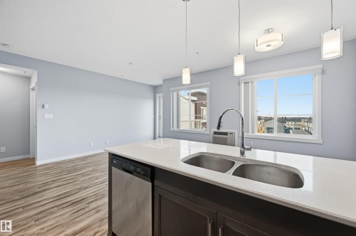 414 812 Welsh Drive, Edmonton, AB - Indoor Photo Showing Kitchen With Double Sink