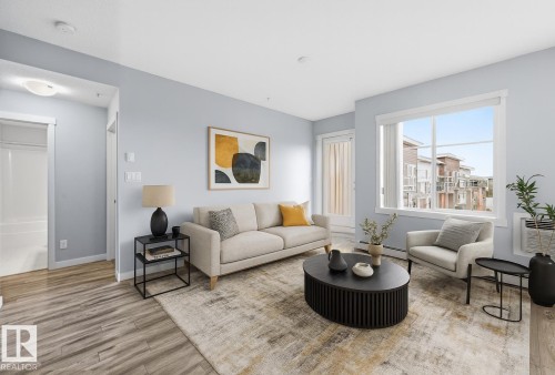 414 812 Welsh Drive, Edmonton, AB - Indoor Photo Showing Living Room