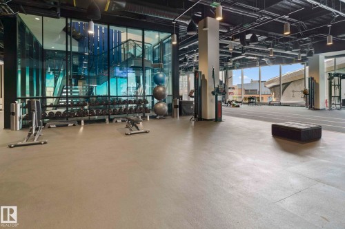4206 10360 102 Street, Edmonton, AB - Indoor Photo Showing Gym Room