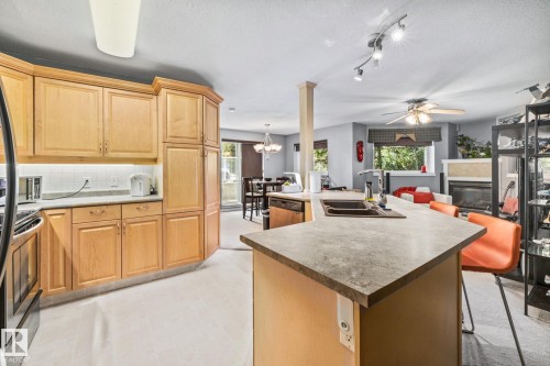107 6708 90 Avenue, Edmonton, AB - Indoor Photo Showing Kitchen With Double Sink