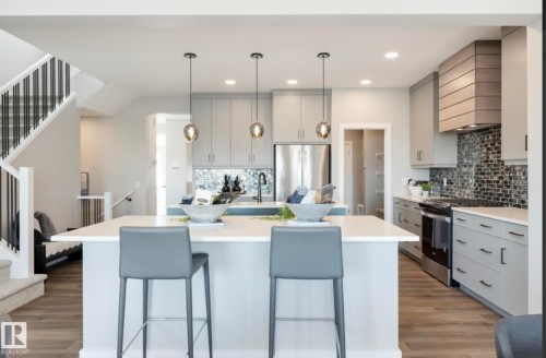 17444 2 Street, Edmonton, AB - Indoor Photo Showing Kitchen With Upgraded Kitchen