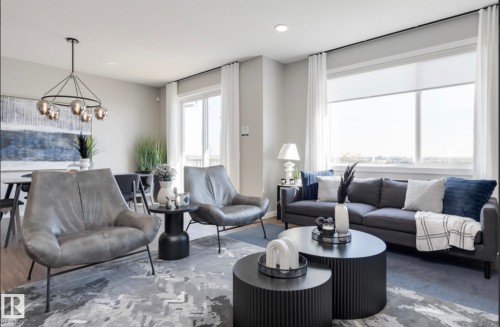 17444 2 Street, Edmonton, AB - Indoor Photo Showing Living Room